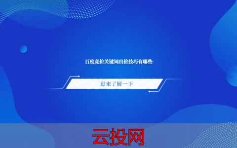 网站推广 竞价，百度竞价关键词出价技巧有哪些